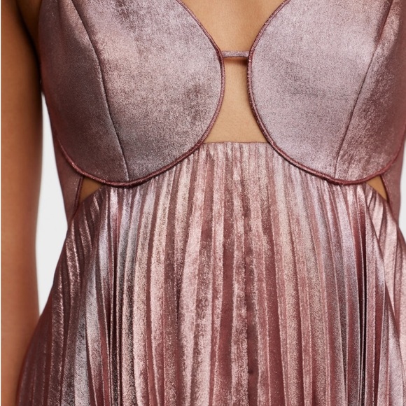 Acler Willcocks Midi Dress, Size US2, Color Metallic mauve - Picture 4 of 6